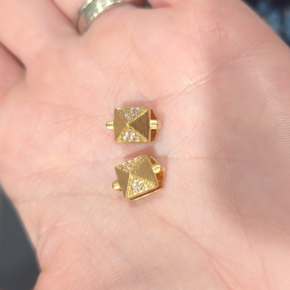 Keep Collective *Pave Pyramid* Charm Set (2)